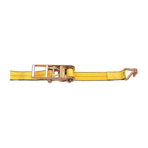 Kinedyne Tie Down Strap,Wire-Hook,Yellow 552736GRA