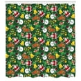 thumbnail image 3 of Ambesonne Christmas Shower Curtain, Vivid Joyous, 69"Wx84"L, Multicolor, 3 of 3