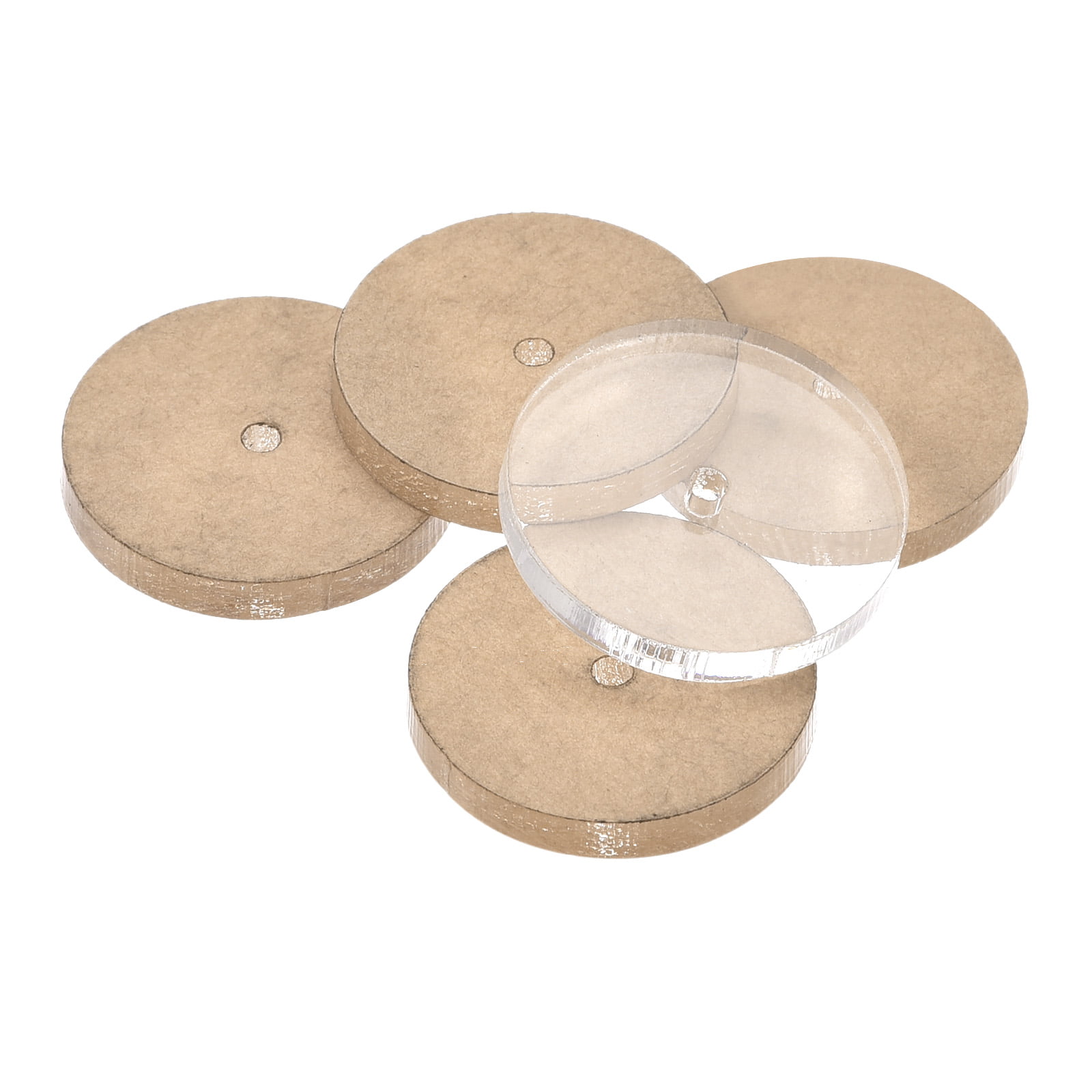 Acrylic Plexiglass Bar Round Bubble PMMA Bar 0.8 inches in Diameter 10 inches in Length Transparent 2 Pieces