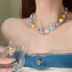 thumbnail image 3 of Collar de cuentas con cuentas de amor de color dopamina, accesorio de especias frescas y dulces, 3 uds., 3 of 5