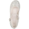thumbnail image 6 of ABSOLUTE FOOTWEAR Childrens Kids Girls Glitter Sparkly Diamante Wedding Party Pagent Heeled Shoes - White - US Infant 10, 6 of 7