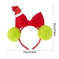 thumbnail image 3 of Festive Christmas Headband for Adults with Glitter Bow, Sparkly Party Hair Accessories for Women, Holiday Event Headwear, Christmas Hats and Christmas Decorations, 3 of 5