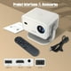 thumbnail image 3 of Magcubic L018 Proyector 4K con WiFi y Bluetooth, Proyector Nativo 1080P, Enfoque Automático y Corrección Keystone Automática con Control por Voz, Proyector de Películas para Cine en Casa Al Aire Libre, 3 of 10