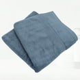 thumbnail image 5 of Unique Bargains 1 Pc Cotton Bath Towel Absorbent Cotton Towel 27.56"x55.12" Blue, 5 of 7