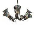 thumbnail image 2 of Meyda Lighting 24" Wide Stained Glass Pond Lily 7 Light Chandelier, 2 of 6