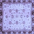 thumbnail image 1 of Ahgly Company Machine Washable Indoor Square Oriental Blue Traditional Area Rugs, 8' Square, 1 of 4