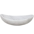 thumbnail image 3 of Novatto NOSV-CWSCH White Carrara Marble Natural Stone Slipper Vessel Sink with Chrome Umbrella Drain, 3 of 4
