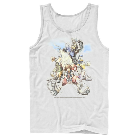 Men's Kingdom Hearts Final Mix Box Art  Tank Top White Small