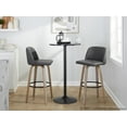 thumbnail image 2 of Toriano 30" Fixed-Height Bar Stool, Bar Chairs, Swivel Bar Stools, Bar Stools Set of 2, 2 of 6