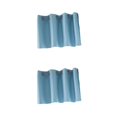 thumbnail image 1 of Bewildely Color Sólido Cenefa Corta Cortinas Cocina Ventana Tratamiento Azul L 2piezas Azul S, 1 of 1