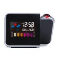 thumbnail image 1 of Manufacturer Direct: Dynamic Rotating Color Screen Weather Station Projection Clock with Accurate Forecast & Temperature Readings, 8190 Model in Black, Durable Plastic Mirror Construction, Compact, 1 of 5