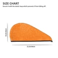 thumbnail image 2 of Pofeuu Orange Glitter2 Print Coral Velvet Dry Hair Cap,Microfiber Hair Towel Wrap for Women Wet Hair,Quick Dry Turban, 2 of 6