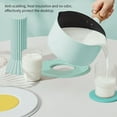 thumbnail image 4 of Worallymy Bowl Mantel Individual Aislamiento Térmico TPR Pot Coaster Antideslizante Lavable Mesa Decoración Mat Pad Blanco Worallymy JD735802629, 4 of 7