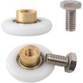 thumbnail image 3 of 4 Pcs Rouleau de Porte de Douche 25 mm, Roue de Rouleau pour Porte de Douche Rouleaux Coulissants Roue de Remplacement de Porte pour Rouleau NPTERBL, 3 of 5