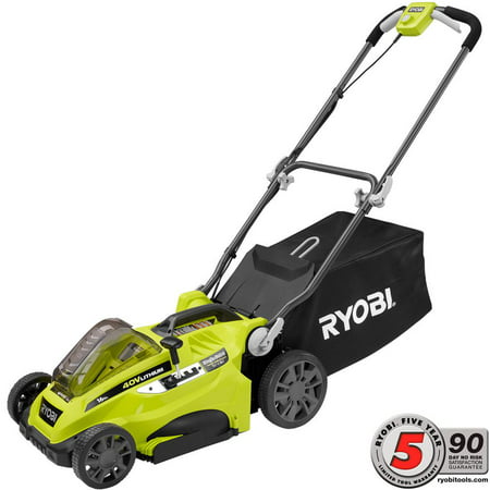 Ryobi 40 Volt Lithium Ion Cordless Push Walk Behind Lawn Mower