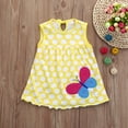 thumbnail image 2 of Fesfesfes Toddler Girls Vest Cute Baby Flower Printed Kids Dress Children Dot Striped Tees Dress T-Shirt Vest, 2 of 7