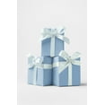thumbnail image 3 of London Penny Premium Wrapping Paper - Clean in Blue, 3 of 4