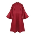 thumbnail image 4 of Zaldita Women's Church Clergy Dress Flared Sleeve Maxi Dress Choir Robe Priest Robe Liturgical Robe Burgundy M, 4 of 5