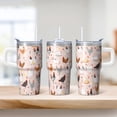 thumbnail image 2 of 20oz Chicken Character Tumbler with Handle Classic Birthday Christmas Gift for Chicken Fans Women Men Insulated Travel Mug Fits Car Cup Holders Comfortable Grip Durable Material Daily Hydration, 2 of 6