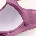 thumbnail image 4 of Up to 60% off Women's Bras, Xunlbb Woman's Solid Color Thin Style Ventilate Back Buckle Bra Without Steel Rim(Purple,36/80), 4 of 5
