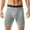 28# Gray, variant on Men's Breathable Soft Boxer Briefs Pack - Stretchy, Long Leg,Comfort Fit for Casual Wear,Black 3XL
