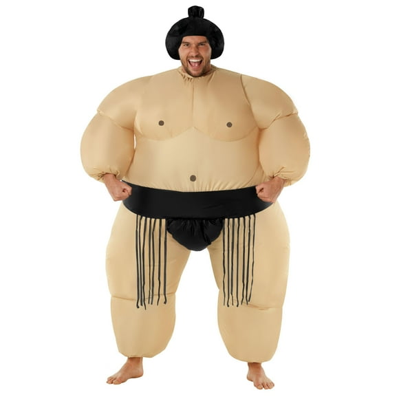 Disfraz inflable Morph Sumo Wrestler para hombre, Halloween