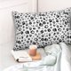 thumbnail image 4 of Fotbe Black Footprints Funda de Almohada Decorativa Estilo Occidental, Lujo en Algodón, Fundas para Almohadas King, Cojín Estampado para Decoración del Hogar-14"x20", 4 of 6