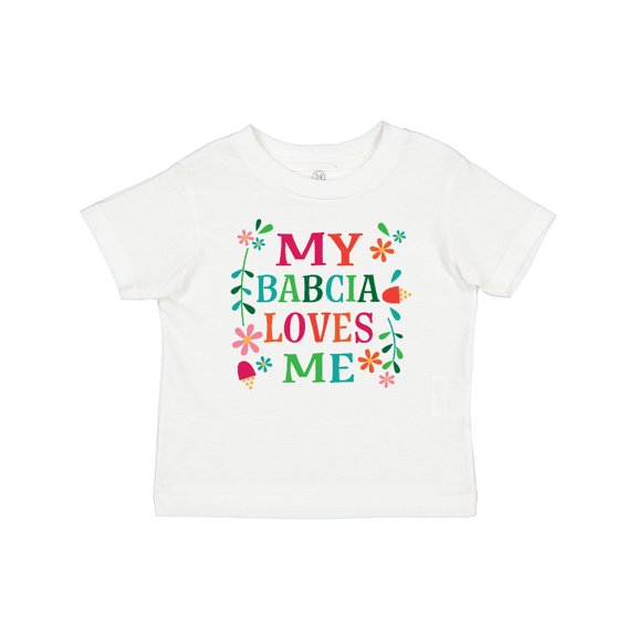 Inktastic My Babcia Loves Me Girls Baby T-Shirt