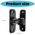 thumbnail image 5 of YIGSECU 90/180 Degree Barn Door Lock No Drilling Safety Sliding Door Lock Enduring, 5 of 14