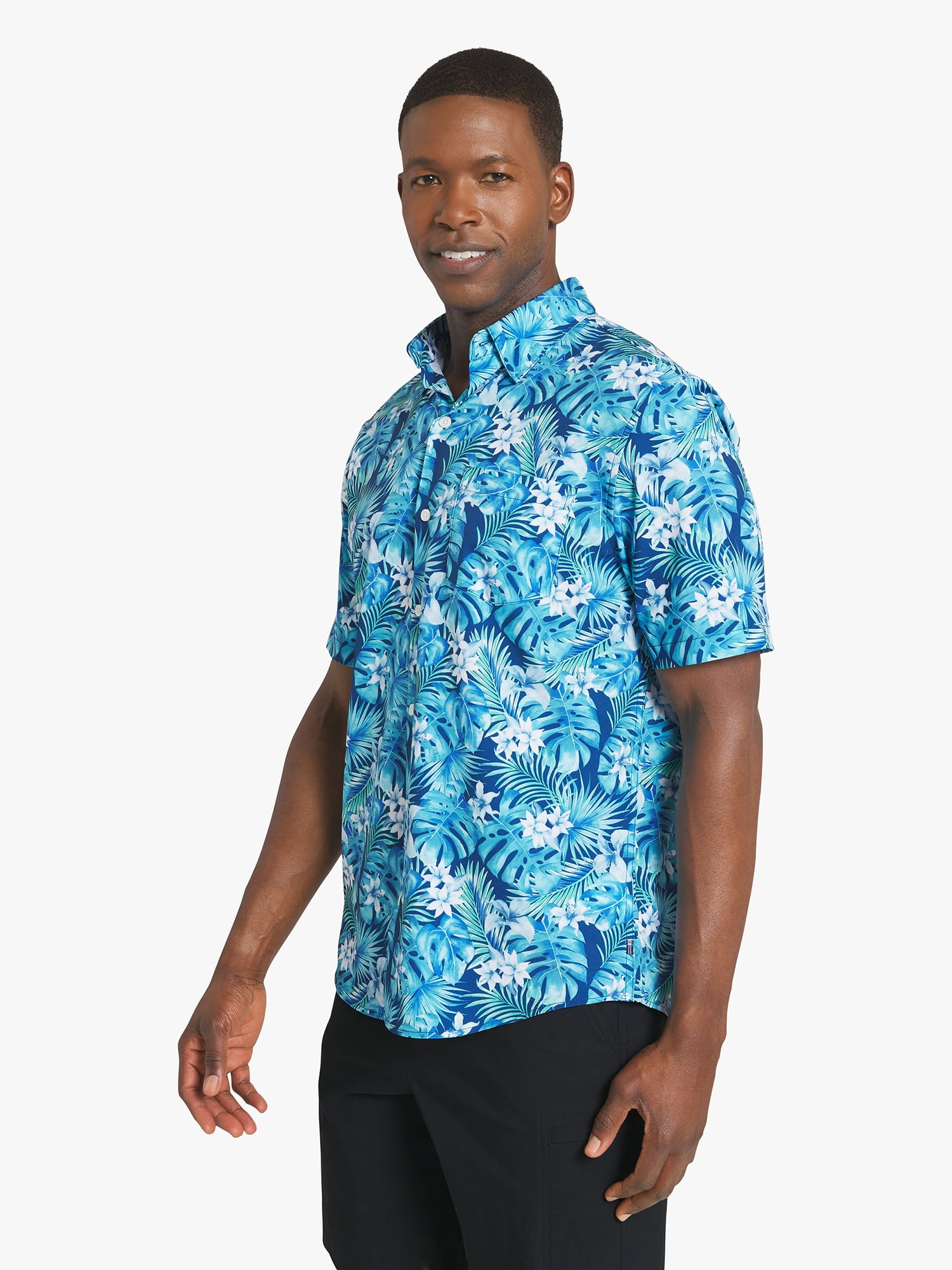 Chaps Men's & Big Men's Performance Woven Short Sleeve Shirt, Sizes S-3XL