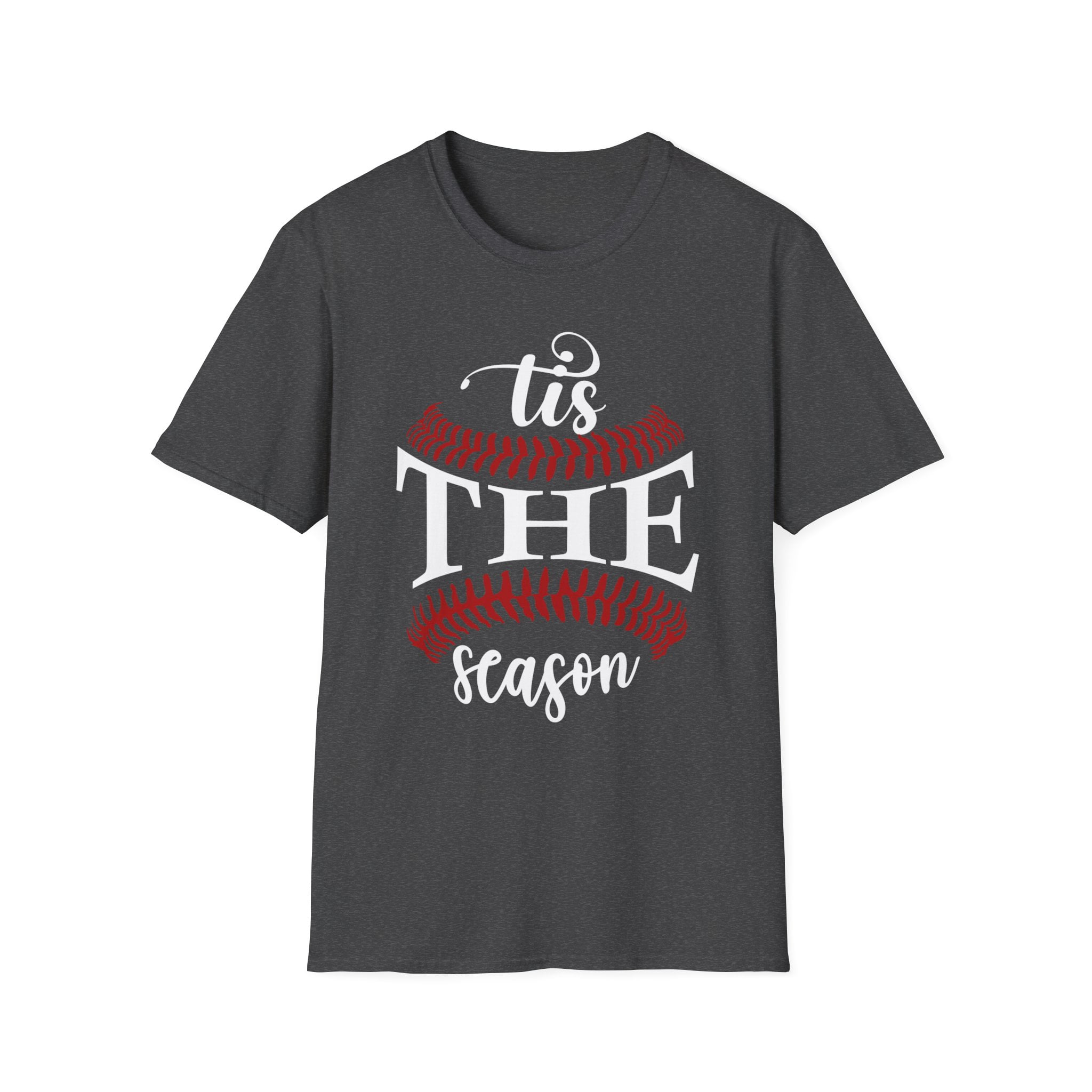 Tis The Season Baseball, Gildan Unisex Softstyle Shirt, Graphic Tee, S-3XL