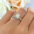thumbnail image 4 of Lakshya Jewel LLC Cubic Zirconia Women's & Men's Engagement Ring 14K White Gold Plated, 4 of 6