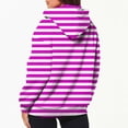 thumbnail image 5 of Kaemgyyd Women's Oversized Hoodies Full Zip up Stripe Printing Long Sleeve Sweatshirts Drawstring Jackets Coat with Pockets, 5 of 5