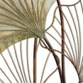 thumbnail image 7 of Tropical Gingko Leaf Wall Sculpture, Framed, Composition Panel, Faded Gold Gilt, Layered Patina, Oxidized Wire, Abstract Wall Art, Framed, Hand Made Welded Metal , 30.0 W x 42.25 H Inches, 7 of 7