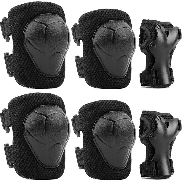 CHAO Equipo deportivo Protection Enfant 6 Pcs Protge-poignet Coudire Genouillre