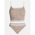 thumbnail image 5 of No Boundaries Seamless Cami Bra and Thong Panties Set, 2 Piece, Women's XS-XXXL, 5 of 5