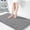 Grey, variant on TJOUL Bathroom Rugs Non Slip Washable - Ultra Soft Absorbent Chenille Bath Mat, Quick Dry Shaggy Floor Carpet for Tub Shower, Silver Home Decor Accessories, 24x17 Inch(Light Pink)