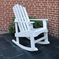 thumbnail image 7 of Shine Company Weather Resistant Cedar Wood Marina Porch Rocking Chair, White, 7 of 7