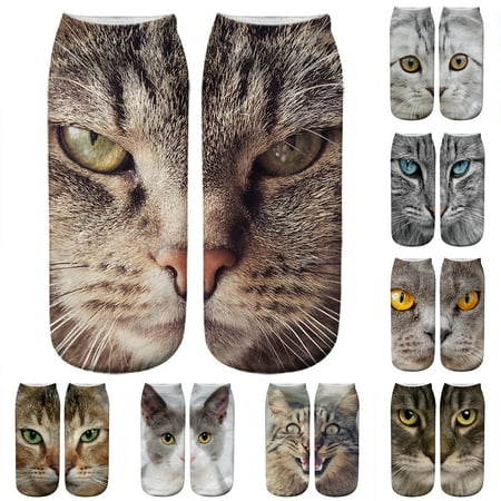

YSEINBH Casual Work Business Socks 3D Animal Print Medium Sports Socks