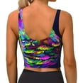 thumbnail image 3 of Naloa Howling Wolf Sports Bras for Women, High Support Bra with Removable Pads, Comfortable - Medium, 3 of 9