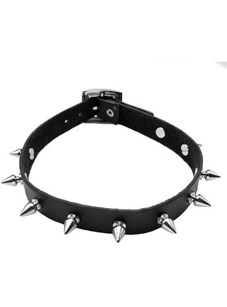 1pcs Women Rock Roll Punk Vintage Sexy Choker Punk Round Circle Pu Leather  Collar Necklace