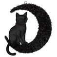 thumbnail image 5 of Moon and Cat Wreath, Black, 20" x 24", Halloween by Way To Celebrate, 5 of 7