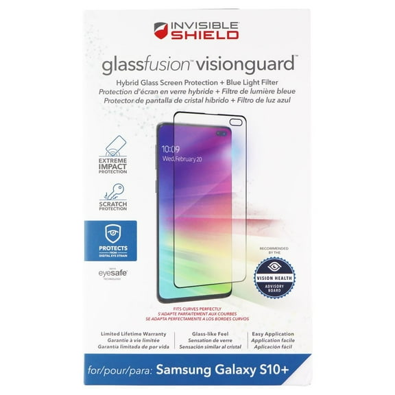 ZAGG Invisible Shield (GlassFusion VisionGuard) Screen Protector for Galaxy S10 