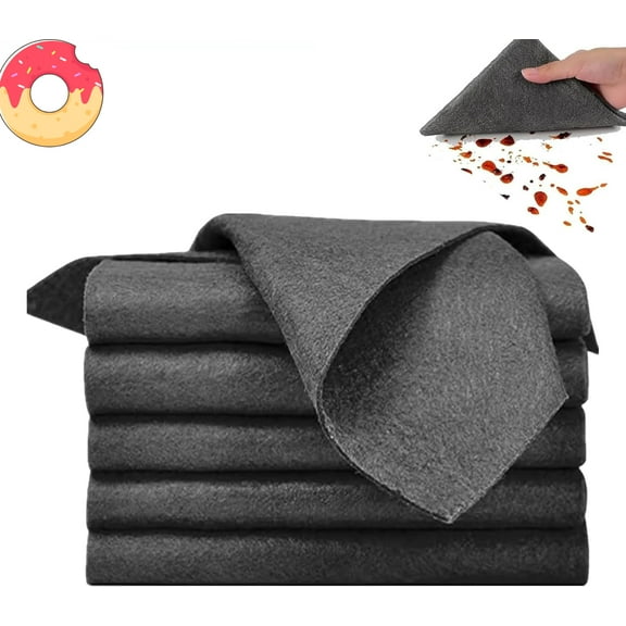 Magic Cleaning Cloth Ystarup, 5/10/15 Counts Magic Cleaning Cloth, Reuseable Thickened Streak Free Magic Cleaning Wipes, Microfiber Cleaning Cloths for Windows Glass Car (5Pcs)