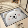 thumbnail image 3 of SPXUBZ Cute Bear Face Pattern Print Non Slip Kitchen Mats Bathroom Rugs Floor Mats for Floor 28.4W x 20.5H inch, 3 of 5