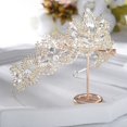 thumbnail image 2 of Mariage diadème Couronne Princesse Pageant Couronne Couronne d'argent pour Concours de Mariée Proms de Mariage Princesse Parties Anniversaire Crown Shuxiu Wang 9024715013132, 2 of 5