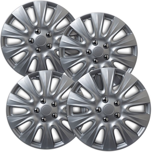 Oxgord Wheel Covers 17Inch Hubcaps Chrysler 200 Silver 4Piece Set