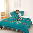 thumbnail image 4 of jejeloiu Monochrome Tribal Full Size Comforter Sets,Modern Print Bedding Comforter Set For Boys,Reversible,3 Pieces,1 Comforter and 2 Pillowcases, 4 of 7