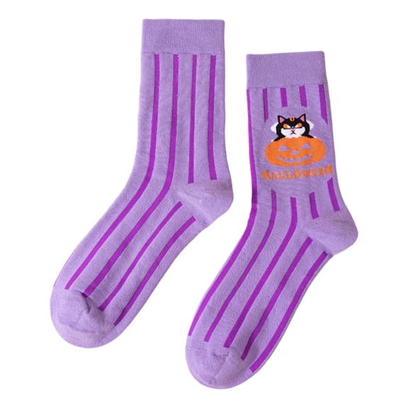 Miaoju Halloween Socks Men's Gift for Men Cotton Funny Socks Colourful Socks Women's Men's Socks Halloween Gifts
