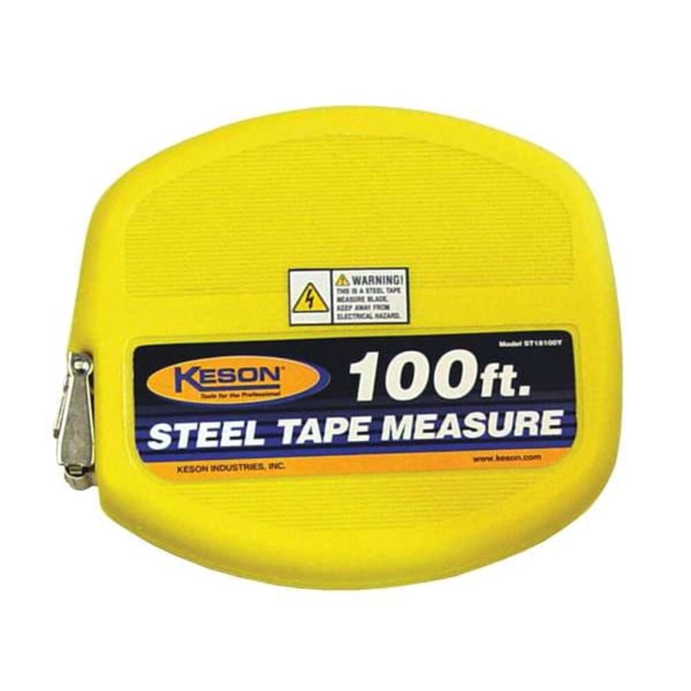 Keson 100 ft/30m Tape Measure, 3/8 in Blade ST18M100Y